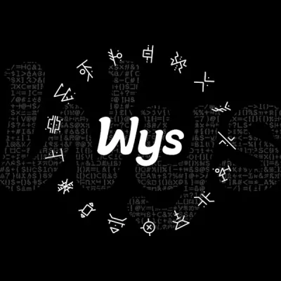 Composição gráfica do ecossistema Wys com o logotipo completo ao centro.