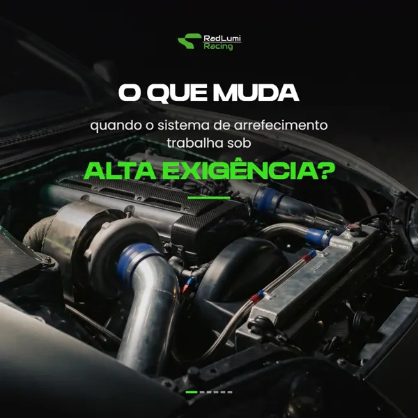 Conteúdo educativo para oficina sobre sistema de arrefecimento em alta exigência, Radlumi