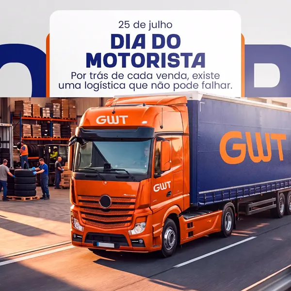 Post de Dia do Motorista para distribuidora de pneus GWT